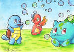 Pokemon Starters Gen 1 by EllanEriksson