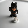 Batman has his Morning Coffee