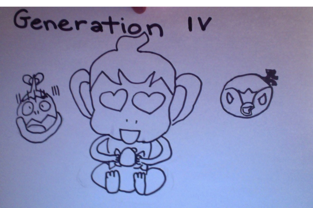 Pokemon : Generation 4 : Starters by JellyfishAdoptions on DeviantArt