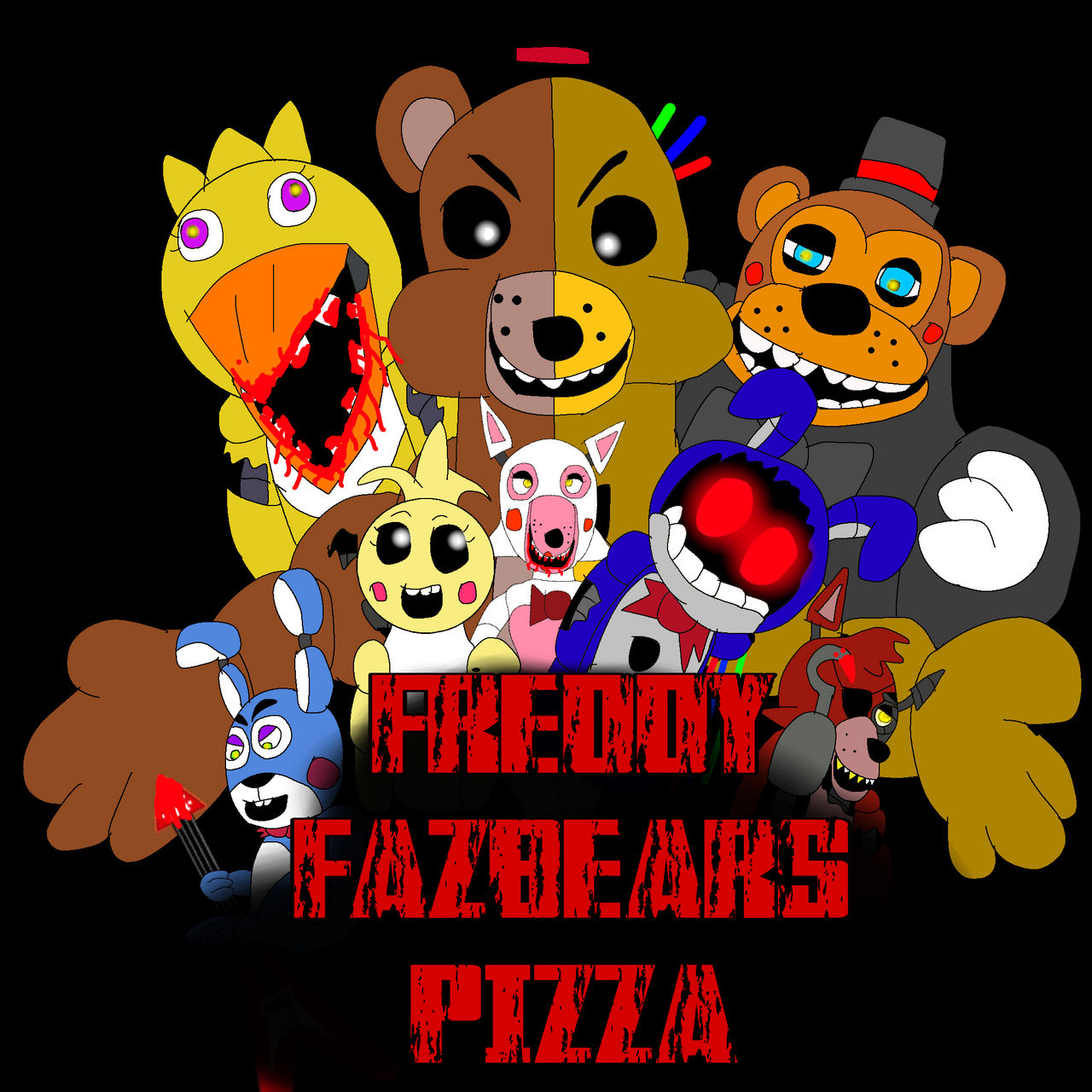Freddy Fazbear's Pizza Original Animatronics by EmeraldJolteon06 on  DeviantArt