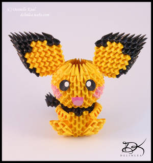 Pichu + Diagram  -3D Origami-