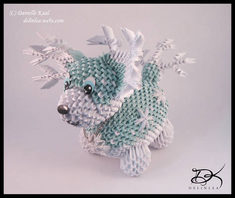 Ice Puppy  -3D Origami -