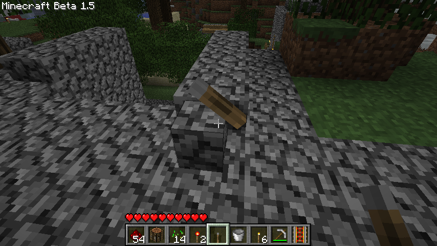 Minecraft lever bug