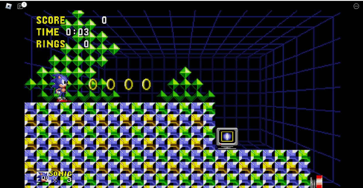 Test Zone Act 1 Part 1 Classic Sonic Simulator V12 by LucasRPDJPlus on ...