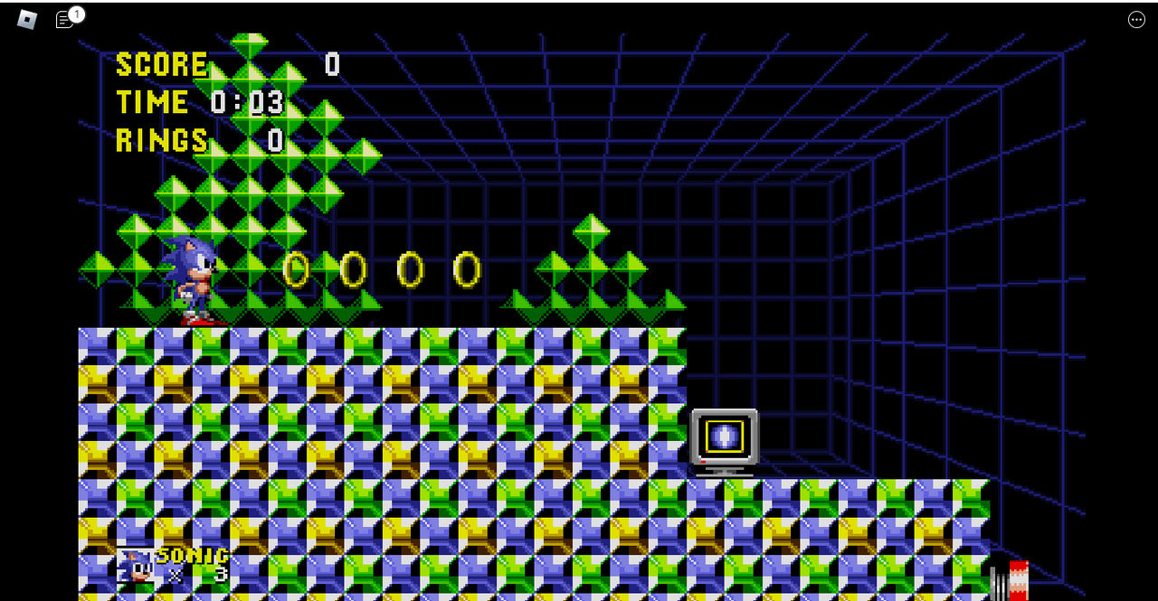 Test Zone Act 1 Part 1 Classic Sonic Simulator V12 by LucasRPDJPlus on ...