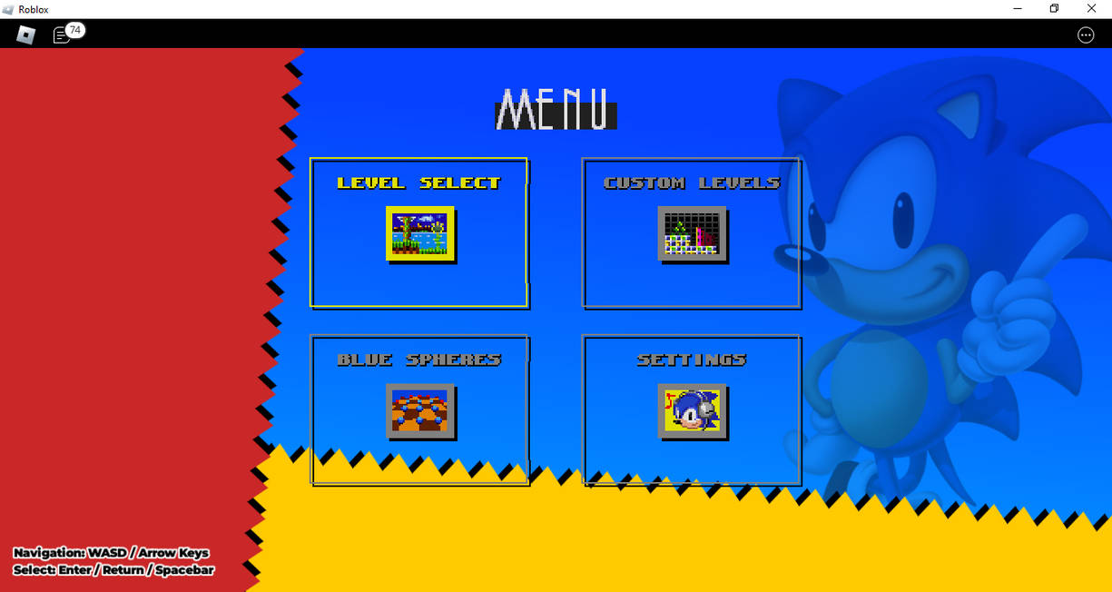 Sonic Menu Computer Classic Sonic Simulator V12 Menu Roblox by LucasRPDJPlus on DeviantArt