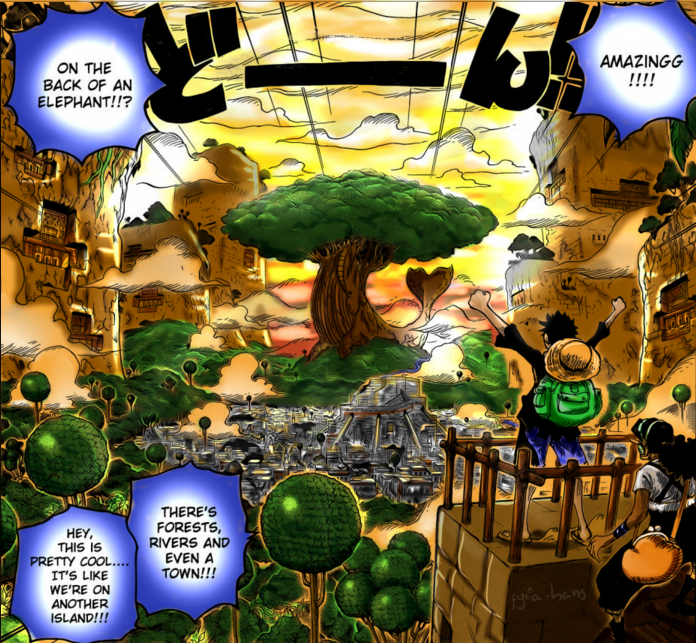 One Piece Chapter 804 - On The Back of Zou Island by antthon on DeviantArt