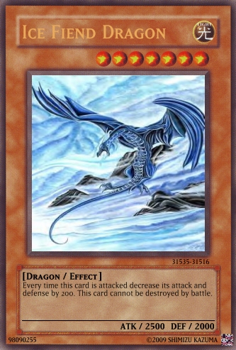 Yugioh Card-Ice Fiend Dragon