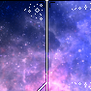 purple and blue galaxy divider f2u