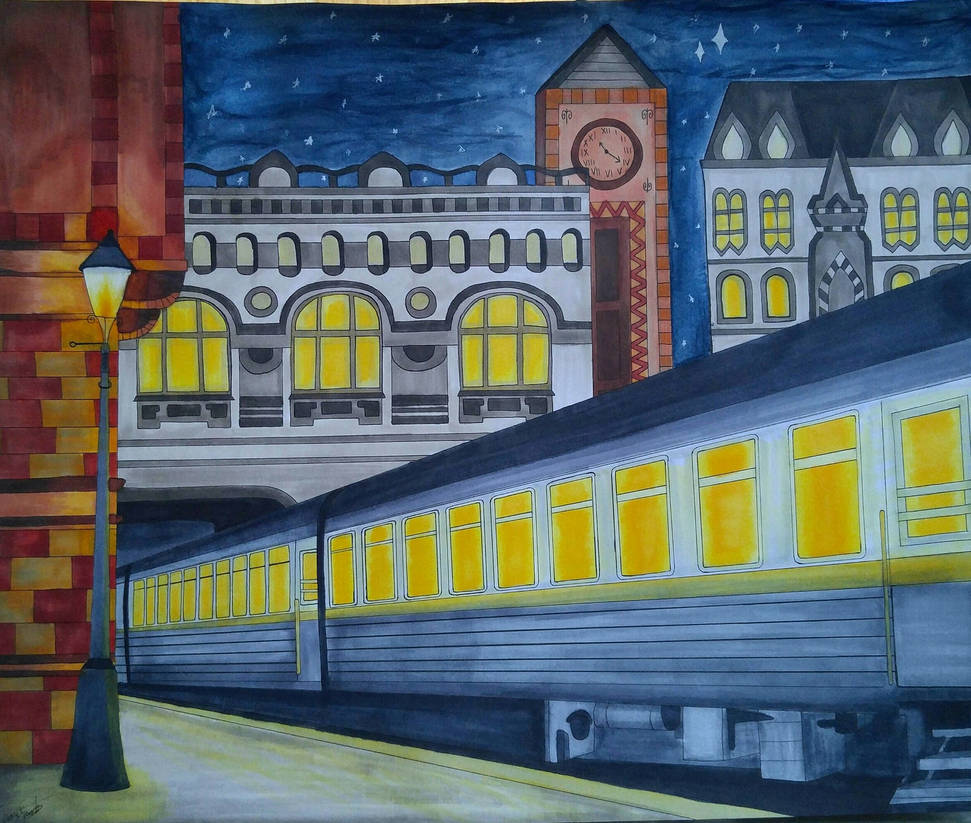 Train In The Night by artpaltunnel on DeviantArt