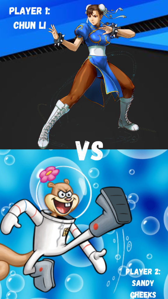 Chung Li Cheacks 15. Chun Li Vs Sandy Cheeks by JPNinja426 on DeviantArt