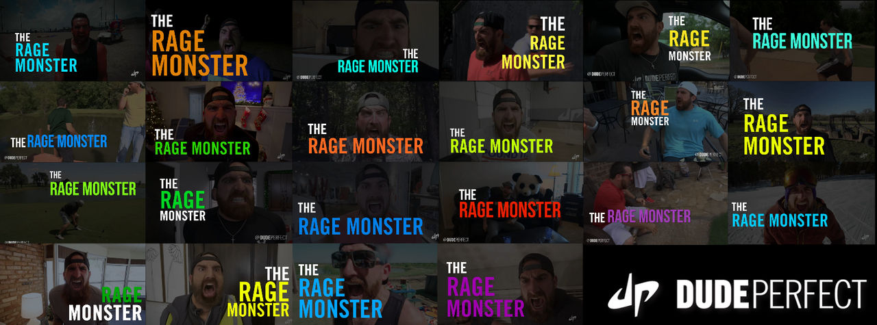 Evolution of The Rage Monster! (Dude Perfect) by JPNinja426 on DeviantArt