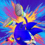 Sonic Tye-Dye Poster Wallpaper
