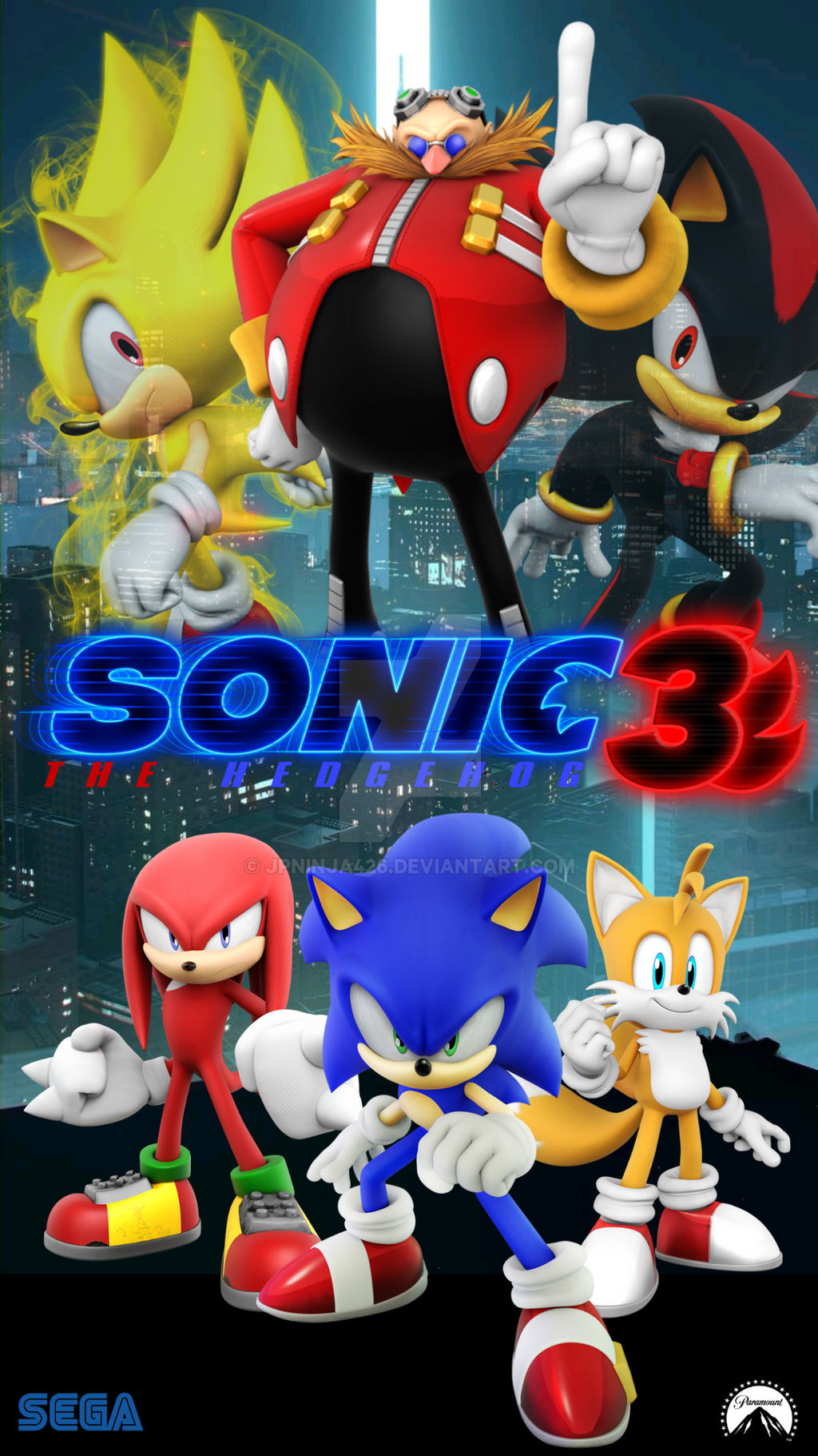 Sonic movie 3 fanmade japan poster and final V4 Sonic movie 3 US poster  versions! : r/SonicTheMovie