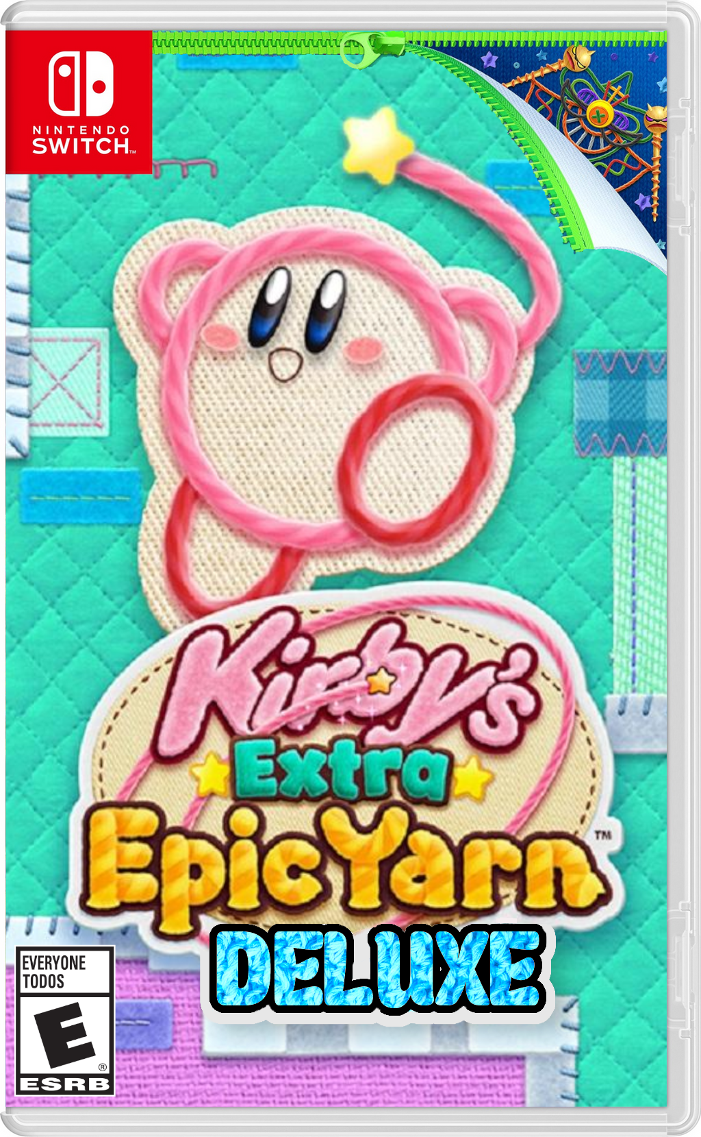 Kirby's Epic Yarn Wii Box Art Cover by YoshiStar