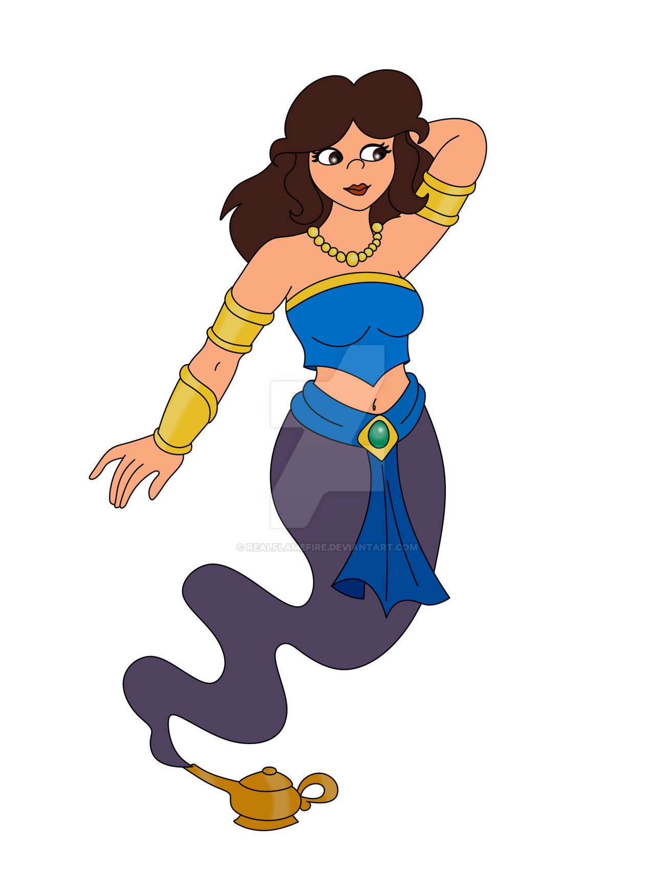 Maila as Genie by RealFlamefire on DeviantArt