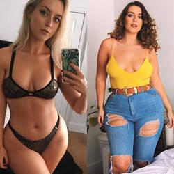 Curvy Instagram model weight gain