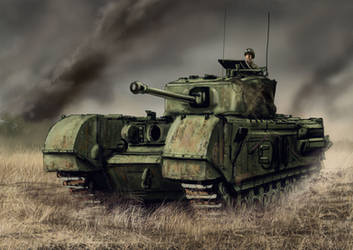 Churchill tank: Operation Epsom 1944 by PeteAshford