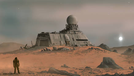 Derelict comms outpost- Mars by PeteAshford