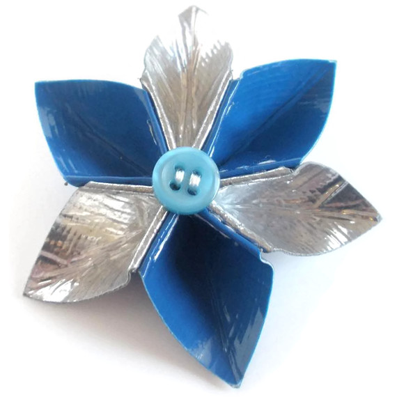 TRON Duct Tape Flower Hairpin