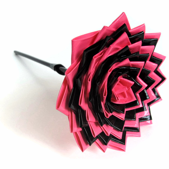 Neon Pink and Black DT Flower