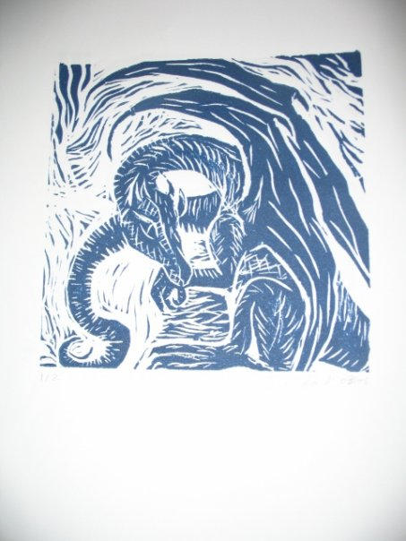 Dragon on Rice Paper Print by Shardilmar on DeviantArt