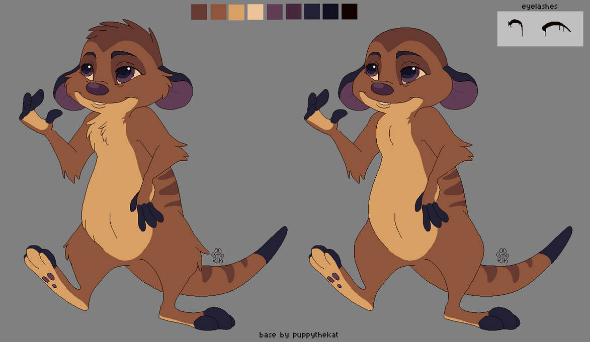 F2U MsPaint Meerkat Pup Lion King Base by puppythekat on DeviantArt