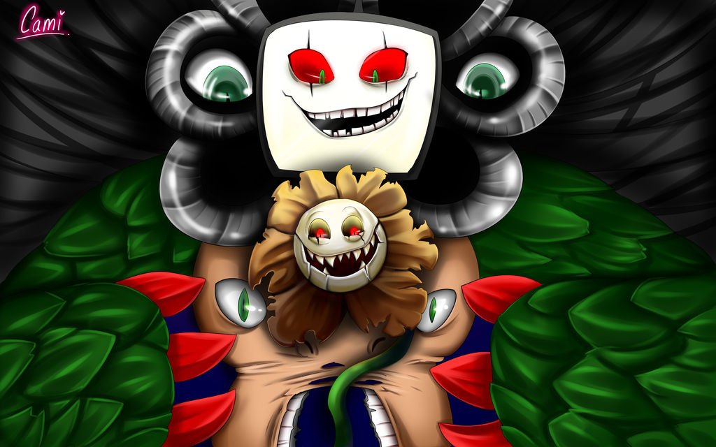 Neoflowey Flowey Speedpaint! (and omega flowey) by CamilaAnims on DeviantArt