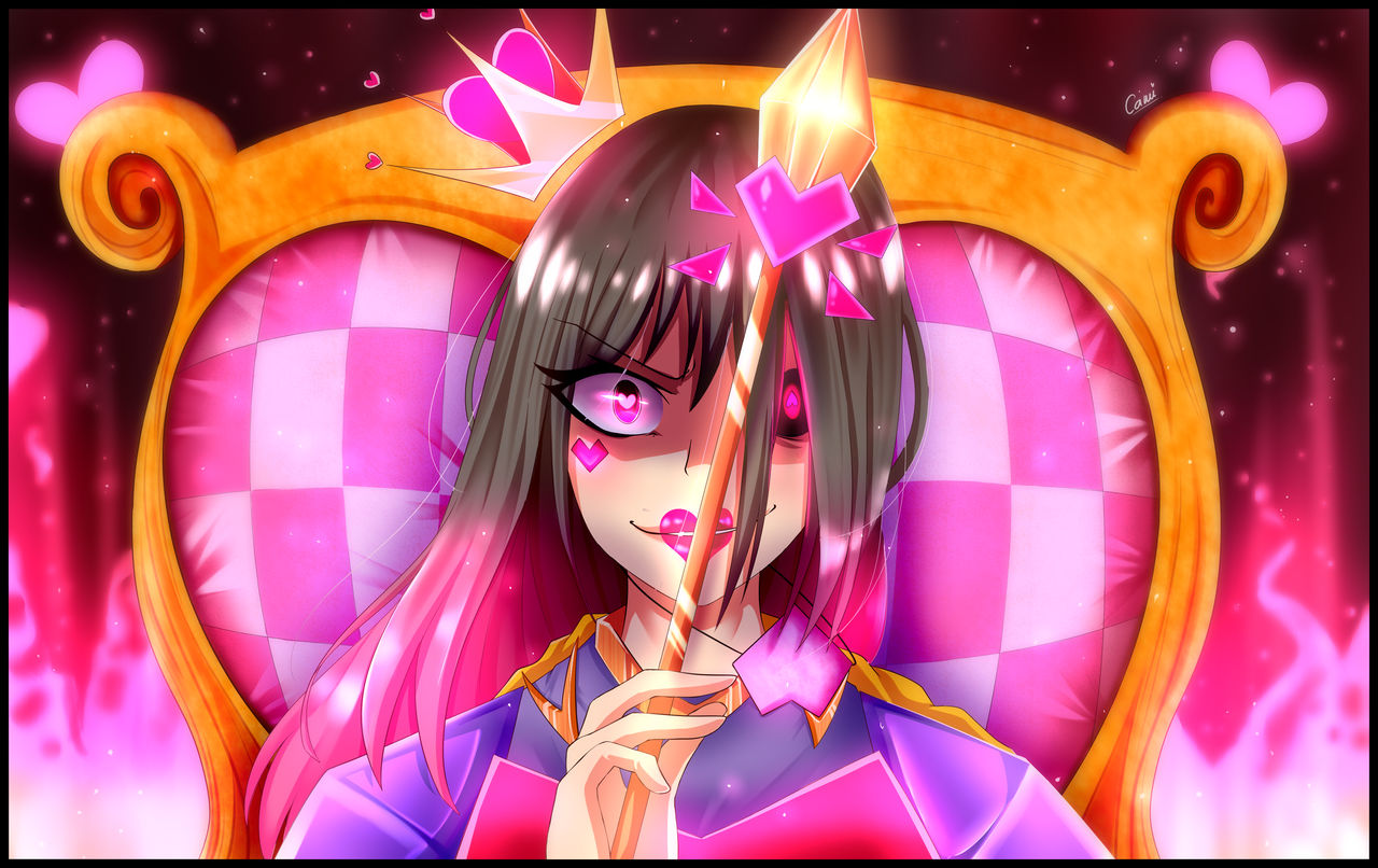 Chaos Queen | deltarune Betty, Queen of Hearts by CamilaAnims