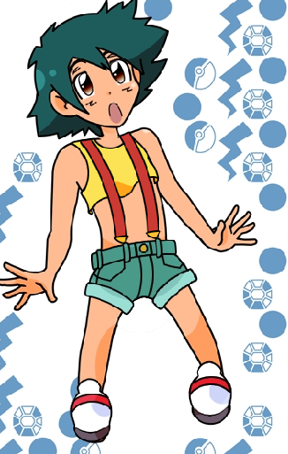 Ash dressed as Misty