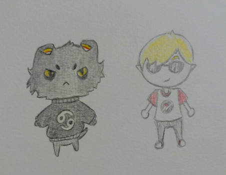 Dave and Karkat-Animal Crossing