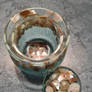 Small Candy Jar, light blue sea (Commission) (2/2)