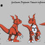 Guilmon Digimon Tamers reference sheet