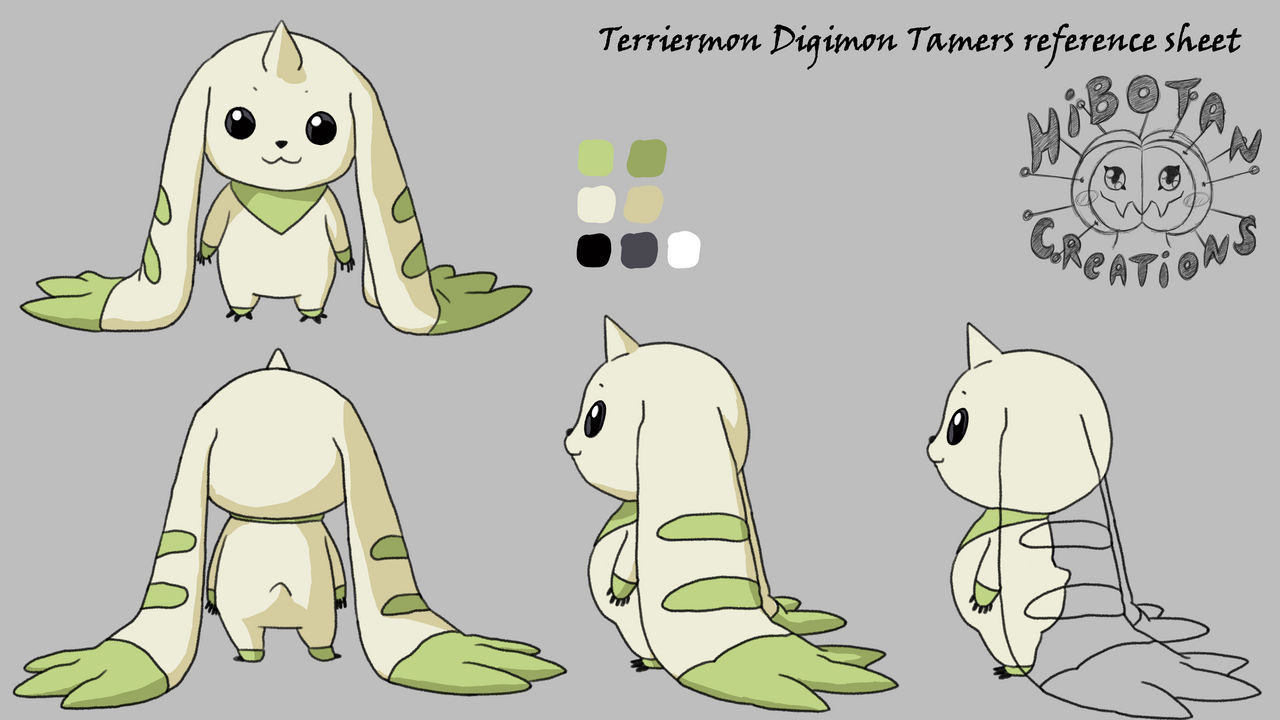 Deviantart Reference Digimon Terriermon Digimon Tamers reference sheet by HibotanCreations on DeviantArt