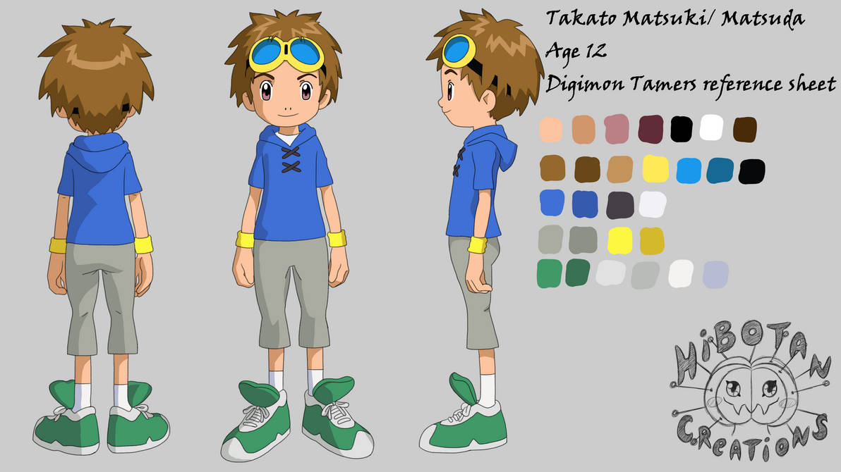 Deviantart Reference Digimon Takato Digimon Tamers reference sheet by HibotanCreations on DeviantArt