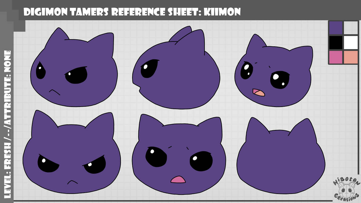 Deviantart Reference Digimon Kiimon Digimon Tamers reference sheet by HibotanCreations on DeviantArt