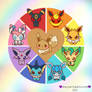 Eeveelution Color Wheel 