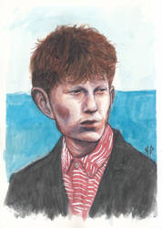 waterclor portrait of King krule