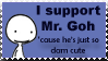 Mr. Goh stamp