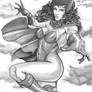 Scarlet Witch in the Clouds