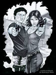 The Walking Dead: Glenn and Maggie by martheus