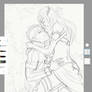 Kirito and Asuna WIP