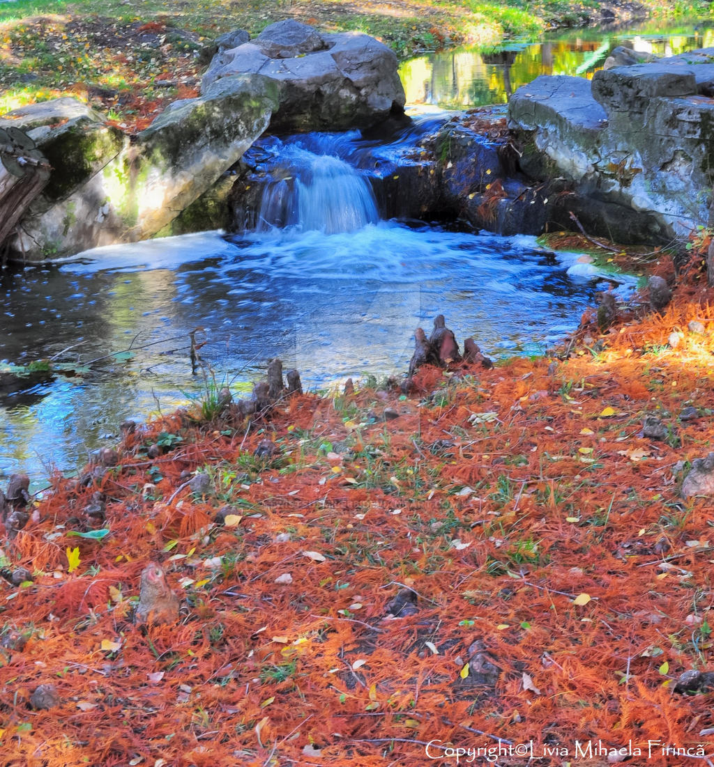 Autumn waterfall