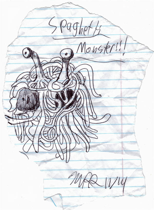 Spaghetti Monster Code Flying Spaghetti Monster by one6false6move6 on DeviantArt