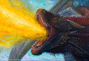 Dracarys - Real Oil Painting