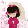 Sakura Kokeshi Doll