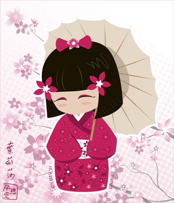 Sakura Kokeshi Doll by tiranaki
