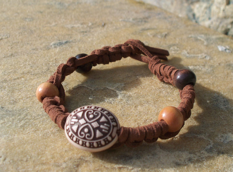 Suede Macrame Bracelet by tiranaki