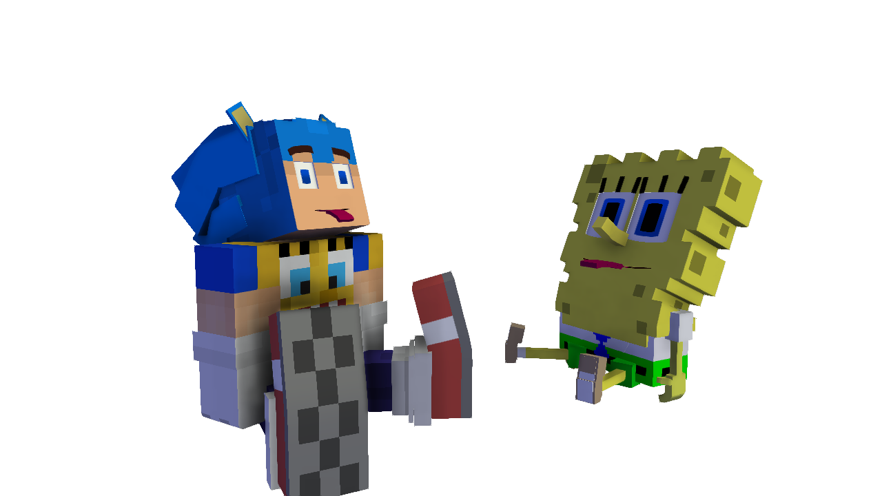 SpongeBob statue in Minecraft Classic by SpongeBobSonic10 on DeviantArt