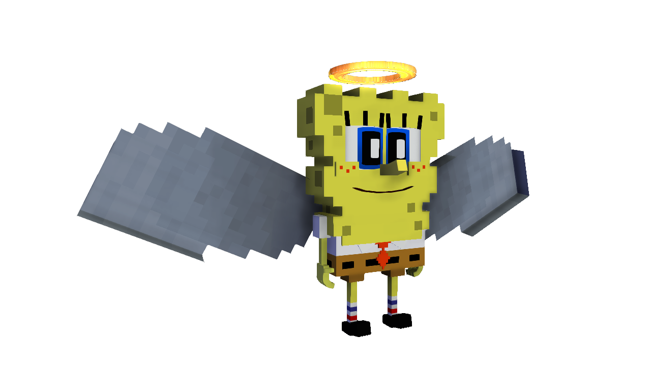 SpongeBob statue in Minecraft Classic by SpongeBobSonic10 on